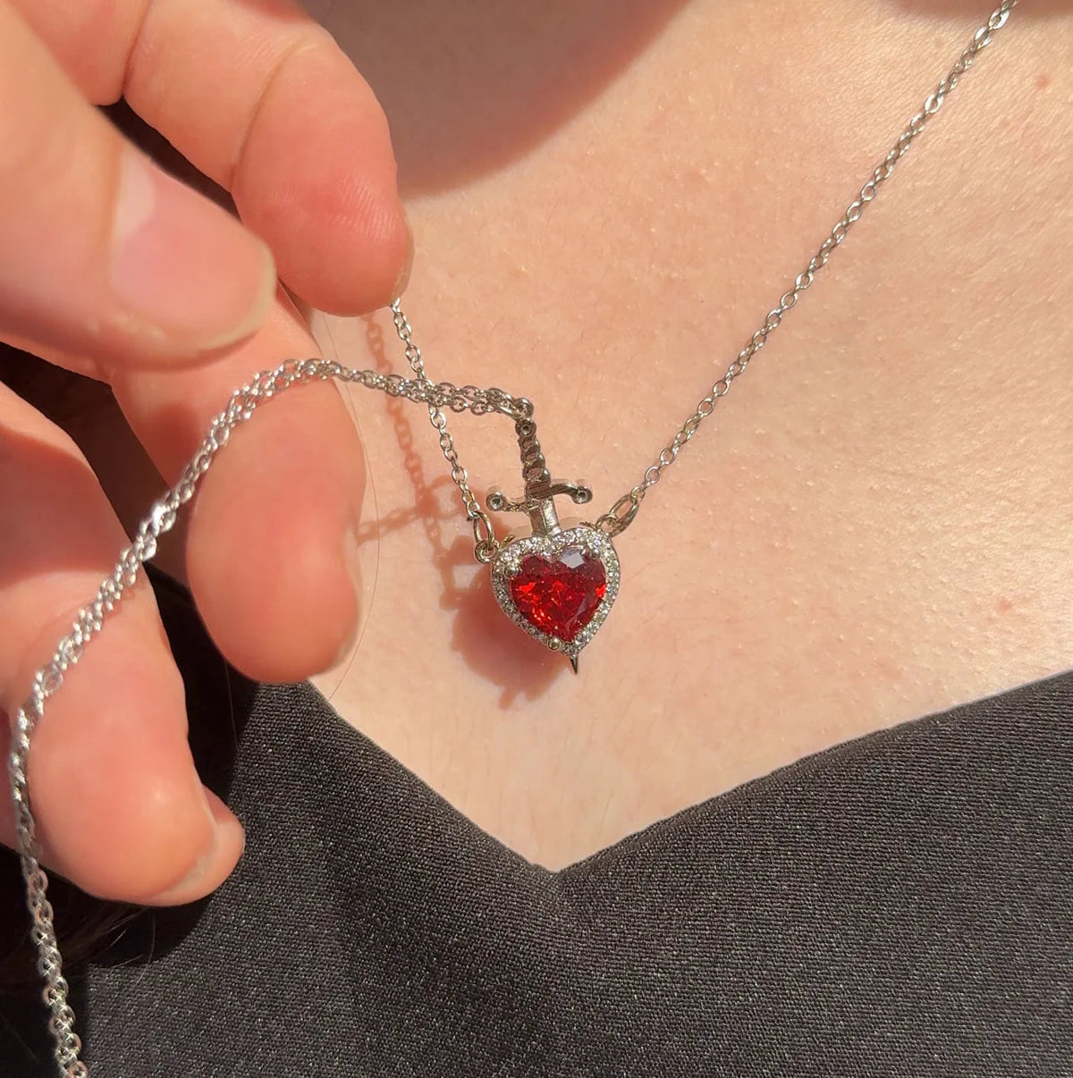Eternal Love Moissanite Necklace Set